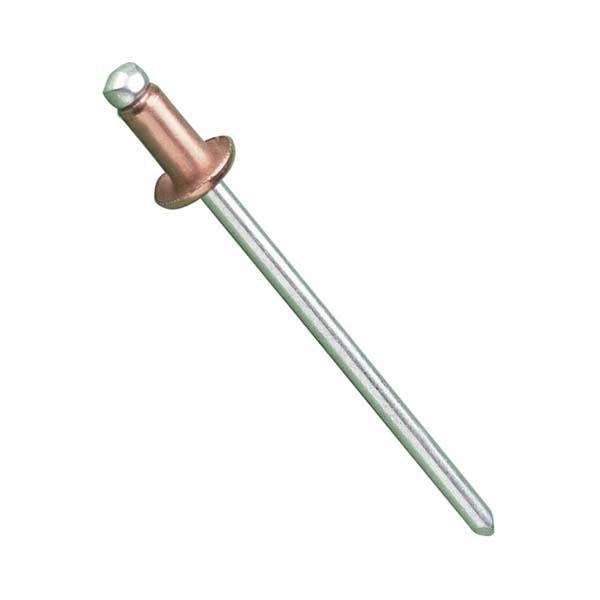 4.0mm X 6.0mm BLIND RIVET Copper / Steel (2.5mm-3.5mm GRIP RANGE) 